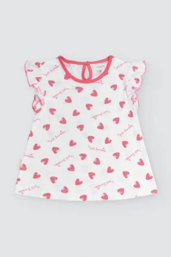 Conjunto bebé peto y camiseta manga corta Framboise<Ysabel Mora Outlet