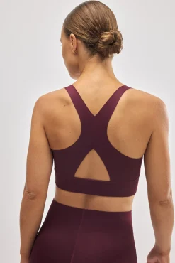 Conjunto deportivo top compressive granate y jogger<Ysabel Mora Best