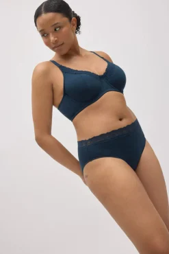 Conjunto lencero sujetador reductor y braga midi canalé<Ysabel Mora Online