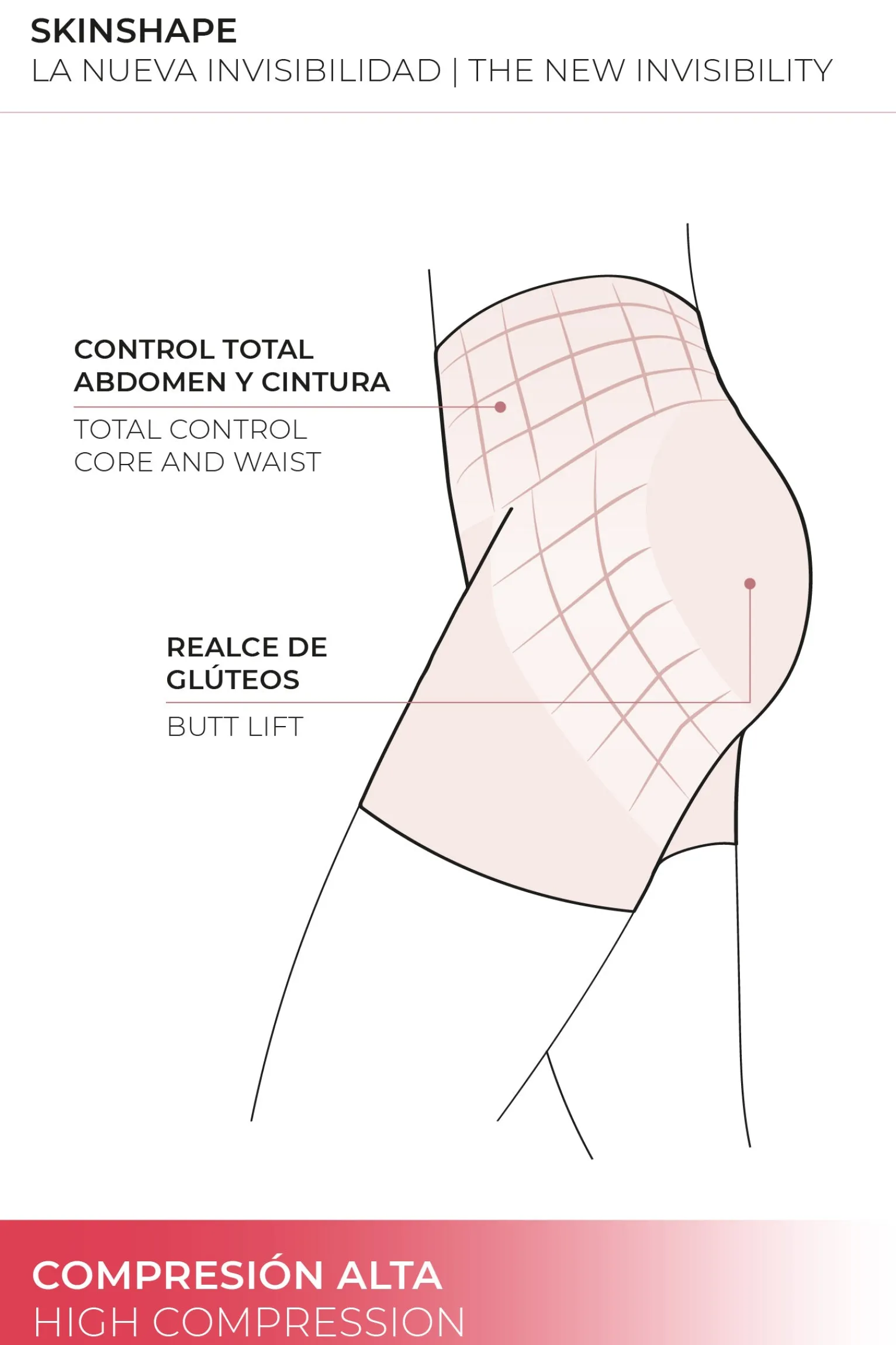 Faja reductora corte láser compresión alta negra<Ysabel Mora Best