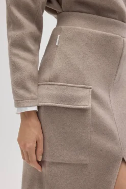 Falda midi cálida estilo cargo<Ysabel Mora Online