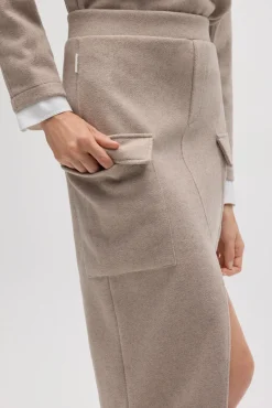 Falda midi cálida estilo cargo<Ysabel Mora Online