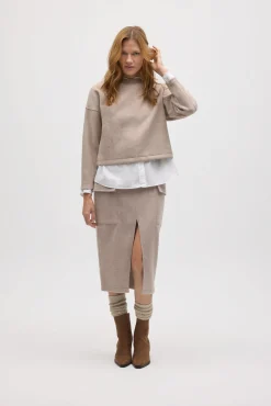 Falda midi cálida estilo cargo<Ysabel Mora Online