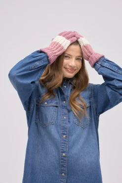 Guantes de punto rayas<Ysabel Mora Best