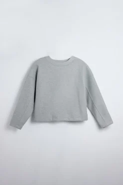 Jersey cálido estructura cuello redondo<Ysabel Mora Outlet