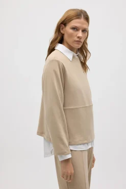 Jersey cuello redondo efecto pana<Ysabel Mora Online