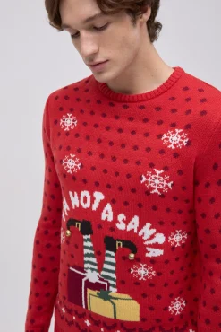 Jersey Navidad hombre estampado I'm not a Santa<Ysabel Mora Sale