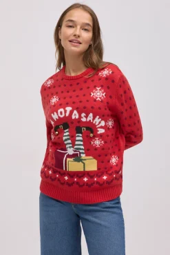 Jersey Navidad mujer estampado I'm not a Santa<Ysabel Mora