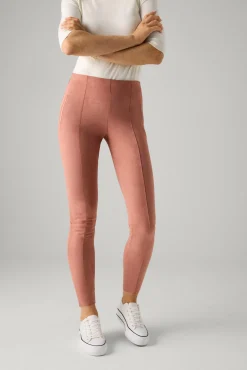 Leggings efecto ante detalle costuras delanteras rosa<Ysabel Mora Hot
