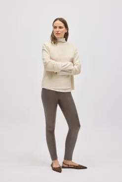 Leggings efecto metalizado marengo<Ysabel Mora