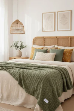 Manta cuadros texturizada de pelo<Ysabel Mora Discount