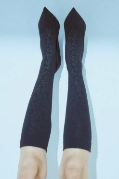 Mini media térmica estampado leopardo 140 denier<Ysabel Mora Online