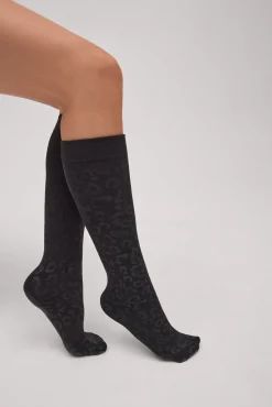 Mini media térmica estampado leopardo 140 denier<Ysabel Mora Online