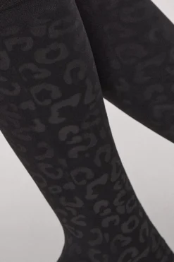 Mini media térmica estampado leopardo 140 denier<Ysabel Mora Online