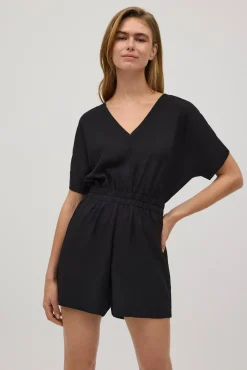 Mono corto cintura fruncida<Ysabel Mora