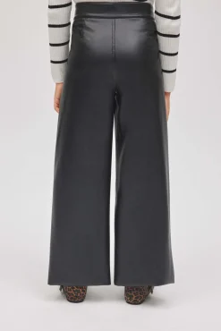 Mujer & Niña Pantalones efecto piel anchos | Colección Mini me<Ysabel Mora New