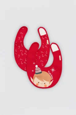 Pack 2 baberos bebé estampados navideños<Ysabel Mora Hot