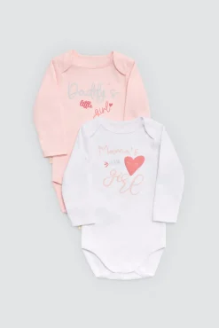 Pack 2 bodies bebé manga larga Mama's and Daddy's Girl<Ysabel Mora Hot