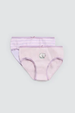 Pack 2 bragas infantiles algodón estampadas Meaow<Ysabel Mora Online