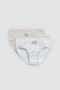 Pack 2 bragas infantiles algodón estampadas Sparkle<Ysabel Mora New