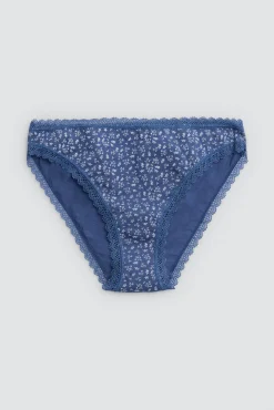 Pack 2 bragas mini estampadas tonos azules<Ysabel Mora