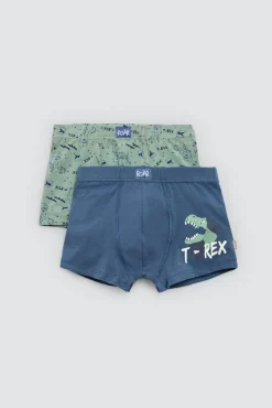 Pack 2 bóxers infantiles algodón estampados Roar<Ysabel Mora Outlet