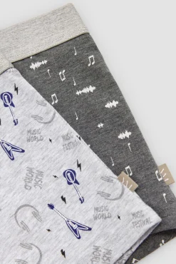 Pack 2 bóxers juveniles algodón estampados Music<Ysabel Mora Hot