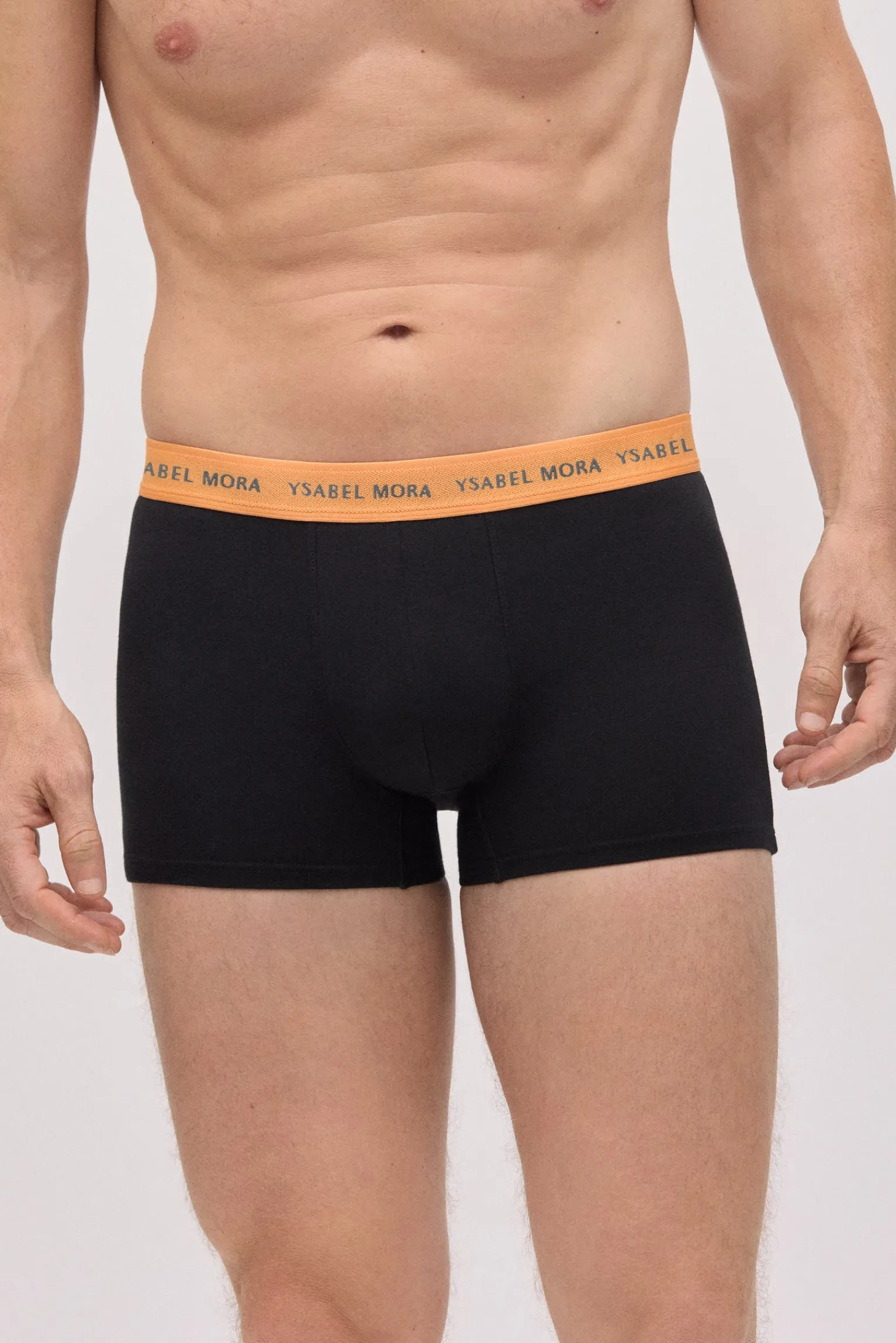 Pack 6 bóxers negros con banda de color<Ysabel Mora Outlet