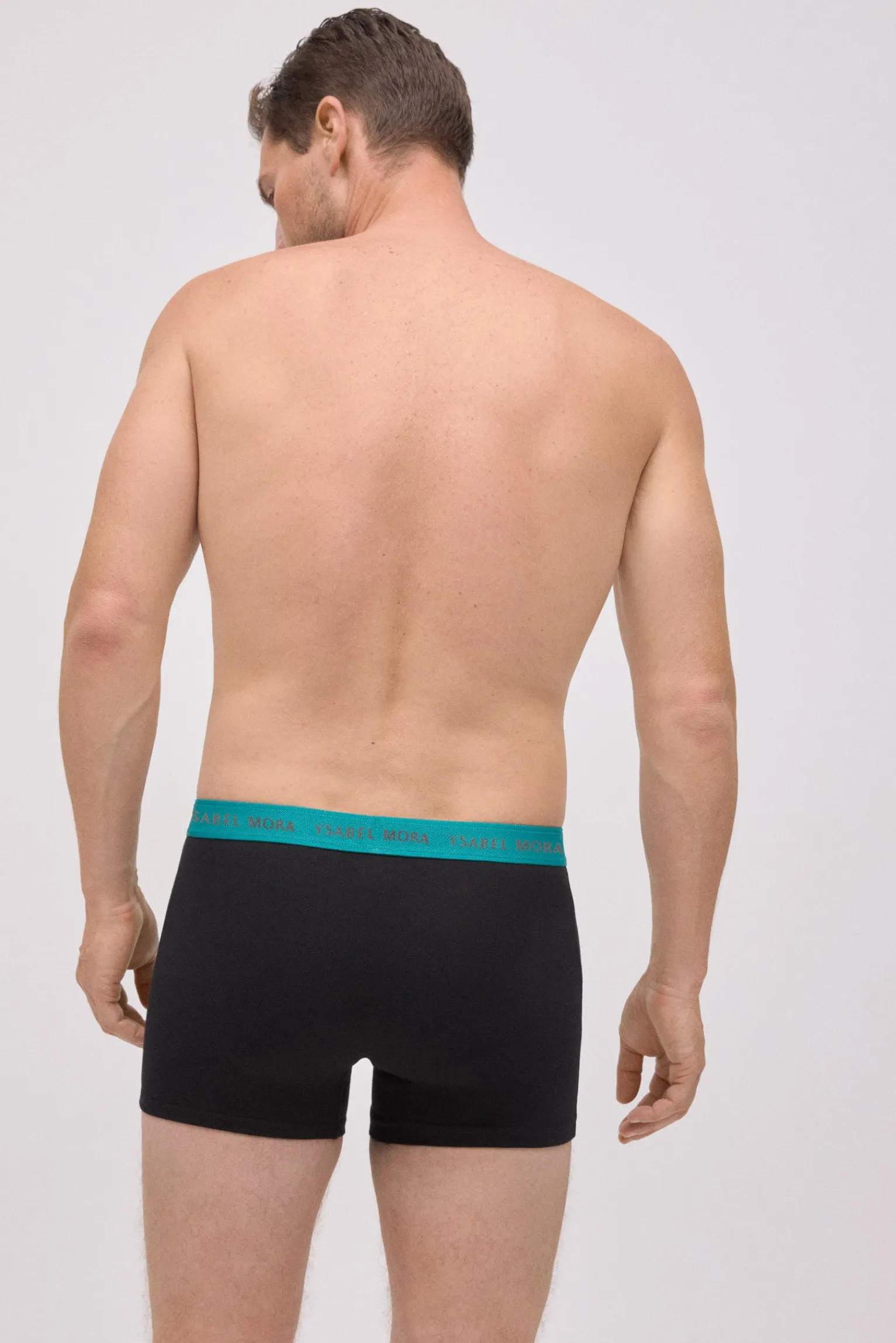 Pack 6 bóxers negros con banda de color<Ysabel Mora Outlet