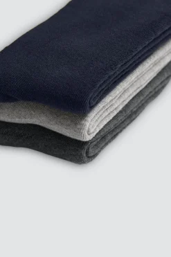 Pack 3 calcetines altos térmicos puño antipresión colores neutros<Ysabel Mora Discount