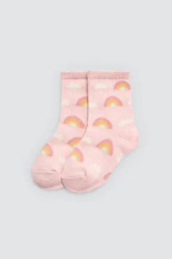 Pack 4 calcetines bebé estampados Rainbow & Stars<Ysabel Mora Sale