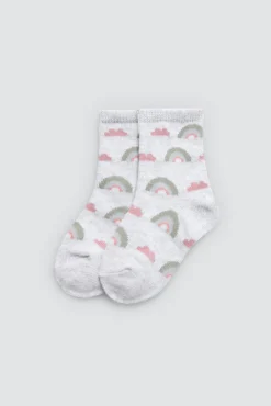 Pack 4 calcetines bebé estampados Rainbow & Stars<Ysabel Mora Sale
