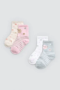 Pack 4 calcetines bebé estampados Universe<Ysabel Mora Online