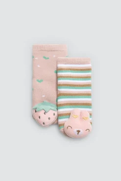 Pack 2 calcetines bebé térmicos sensoriales sonajero<Ysabel Mora Hot