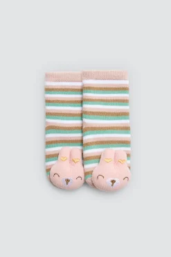 Pack 2 calcetines bebé térmicos sensoriales sonajero<Ysabel Mora Hot