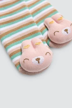 Pack 2 calcetines bebé térmicos sensoriales sonajero<Ysabel Mora Hot