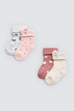Pack 4 calcetines bebé térmicos estampados<Ysabel Mora Hot