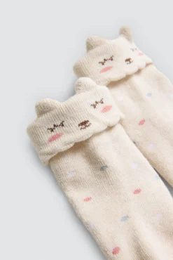 Pack 4 calcetines bebé térmicos estampados<Ysabel Mora Hot