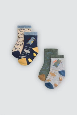 Pack 4 calcetines bebé térmicos antideslizantes Dragon Tale<Ysabel Mora
