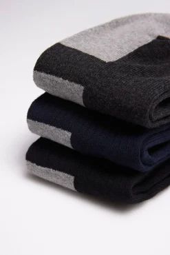 Pack 3 calcetines deportivos tonos oscuros<Ysabel Mora New