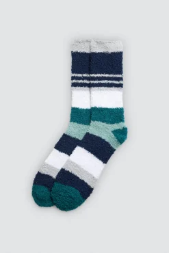 Pack 3 calcetines franela puño antipresión estampado geométrico<Ysabel Mora Online