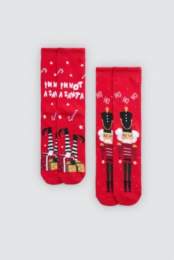 Pack 2 calcetines hombre Navidad<Ysabel Mora