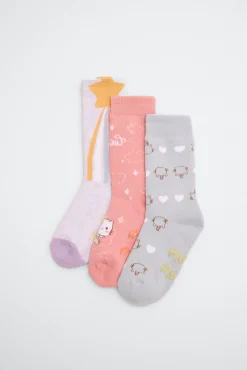 Pack 3 calcetines infantiles térmicos antideslizantes Meow<Ysabel Mora Sale