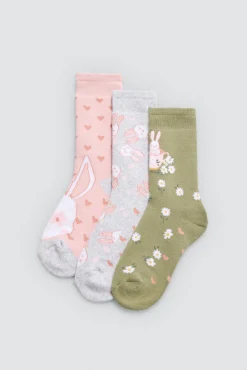 Pack 3 calcetines infantiles térmicos estampados Tea time<Ysabel Mora Sale