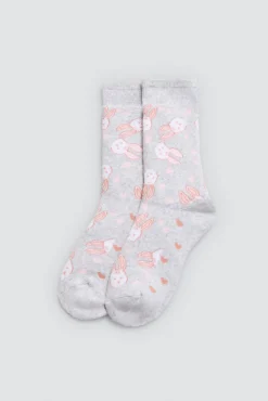 Pack 3 calcetines infantiles térmicos estampados Tea time<Ysabel Mora Sale