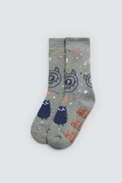 Pack 3 calcetines infantiles térmicos antideslizantes Hello<Ysabel Mora Outlet