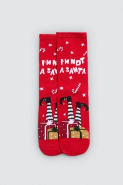 Pack 2 calcetines infantiles Navidad<Ysabel Mora Sale