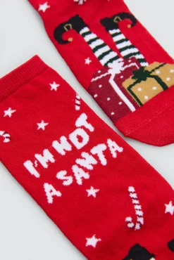 Pack 2 calcetines infantiles Navidad<Ysabel Mora Sale