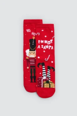 Pack 2 calcetines infantiles Navidad<Ysabel Mora Sale