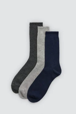 Pack 3 calcetines lana básicos colores neutros<Ysabel Mora Sale